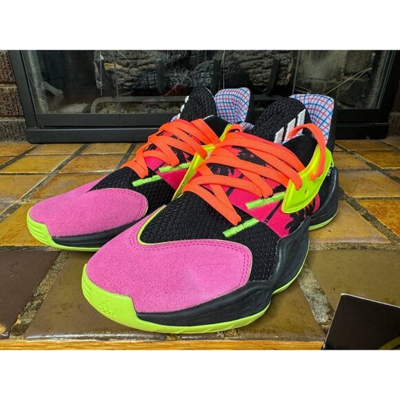 Mens 7.5 Adidas Harden Vol 4 GCA “Step Back” Athletic Basketball Shoes FW3660 - Picture 4 of 8